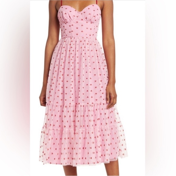 Betsey Johnson Sweetheart Tiered Dress - Picture 3 of 13